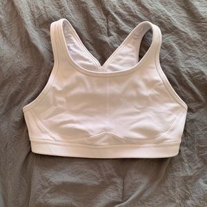 White Athleta Sporta Bra